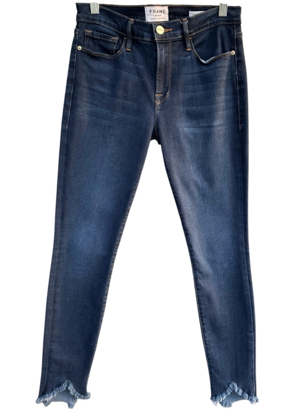 FRAME Denim Le Skinny de Jeanne Longstreet Sweetheart Hem Jeans‎ 27 Made in USA